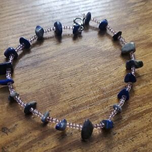 Elegant Purple and Gray Stone Bracelet
